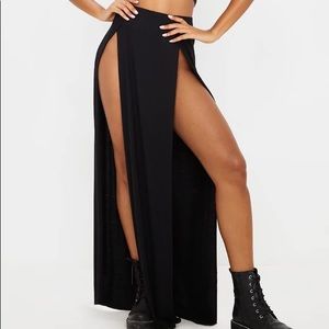 Double Slit Maxi Skirt